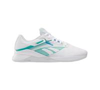 Reebok Women's Nano X4 Training Shoes, FTWR White Unleashed Green Kinetic Blue, 5.5 UK