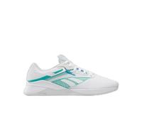 Reebok Women's Nano X4 Sneaker, FTWR White Unleashed Green Kinetic Blue, 6 UK