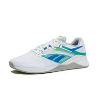 Reebok Nano X4 Shoes, Cross Training Gym Sneakers for Men, Footwear White/Unleashed Green/Grey 1, 11 UK