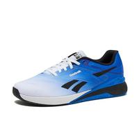 Reebok Nano X5 Mens Shoes, Training and Light Running Sneakers for Men, White/Optimum Blue/Black, 11.5 Women/10 Men