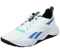 Reebok Men's NFX Trainer Training Shoes, Footwear White/Kinetic Blue/Black, 8.5 UK