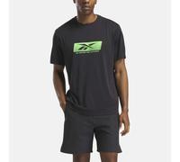 Reebok - No Matter the Distance Graphic T-Shirt, Man, Black/Solar Lime, Size: XL