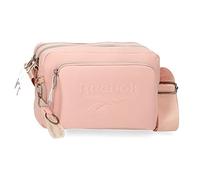 Reebok Noah Two-Compartment Pink Shoulder Bag, 25 x 18 x 7 cm, Polyester