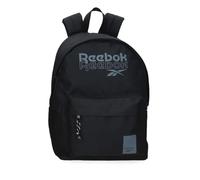 Reebok ONA School Backpack, Backpack Made of Polyester, Wide Straps, Ergonomic and Padded, Various Compartments, by Joumma Bags, Black/White, One Size, Backpack 45
