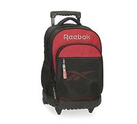 Reebok Portland Backpack, Compact, 2 Wheels, Black, 32 x 43 x 21 cm, Polyester, 28.9 L