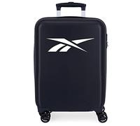 Reebok Portland Cabin Bag, Blue, 38 x 55 x 20 cm, Hard ABS, Side Combination Lock, 34 L, 2 kg, 4 Double Wheels, Hand Luggage