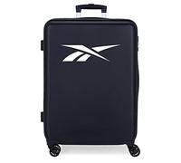 Reebok Portland Medium Suitcase, Blue, 48 x 68 x 26 cm, Hard ABS, Side Combination Lock, 70 L, 3 kg, 4 Double Wheels