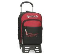 Reebok Portland School Backpack with Trolley, Black, 30 x 40 x 12 cm, 14.4 L, Polyester by Joumma Bags