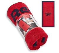 Reebok Prague Cotton Towel - Premium 100% Cotton Bath Towel with Soft Feel | Large Towels For Adults | Absorbent and Quick Drying | Ideal For Bathroom, Gym & Travel | Vector Red