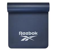 Reebok Pro 10mm Extra-Thick Yoga Mat, 72" x 24" (Solid Navy) with Easy Carry Strap, Large Non-Slip Exercise Mat with Ridged Base for Home Workout, Pilates, Floor Exercises & Outdoor Training