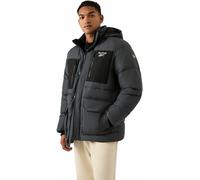 Reebok Mens Puffer Jacket Parka Jacket Charcoal