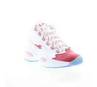Reebok Question Mid Mens White Leather Lace Up Athletic Basketball Shoes