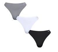 Reebok Women's Rae Thongs, Black/White/Cold Grey, M (Pack of 3)