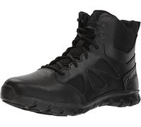 Reebok Rb8605 Mens Sublite Cushion Tactical 6" Soft Toe Boot with Side Zipper Black Military, 15 UK
