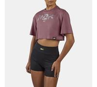 Reebok RBK LAB Cropped Graphic T-Shirt Black