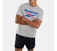 Reebok - Reebok Identity 2-Color Logo T-Shirt, Light Grey Marl, Size: L
