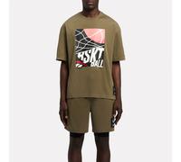 Reebok - Reebok Identity Basketball Graphic T-Shirt, Army Green, Size: M