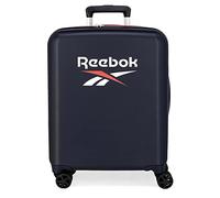 Reebok Roxbury Cabin Suitcase Blue 40x55x20 cms Rigid ABS Integrated TSA Lock 38.4L 2 kgs 4 Double Wheels Hand Luggage