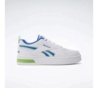 Reebok - Royal Prime Step N' Flash Boy's Sneakers, White/Optimum Blue/Solar Lime, Size: 34.5