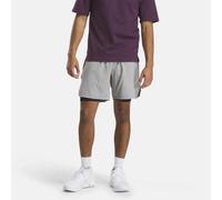 Reebok - Running Two-In-One Shorts 5", Man, Grey , Size: 2XL