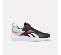 Reebok - Rush Runner 5 S Elastic Lace & Top Strap Kid's Trainers, Black/Ftwrwhite/Sportred, Size: 27