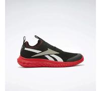 Reebok - Rush Runner Slip-On Boy's Shoes, Black/Energy Red/White, Size: 34