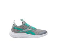 Reebok Girls Rush Runner Slip-on Running Shoes, Grey3 Unleashedgreen White, 3.5 UK