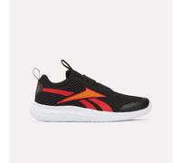 Reebok - Rush Runner Slip-On Kid's Sneakers, Black/Arenaorange/Sportred, Size: 30.5