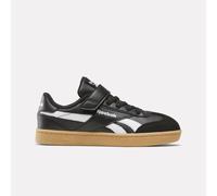 Reebok - Smash Edge Elastic & Top Strap Kids Trainers, Black/white/Reebok Gum, Size: 31