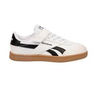 Reebok Smash Edge Elastic & TOP Strap Sneaker, FTWRWHITE/Black/RGUM1, 12 UK Child
