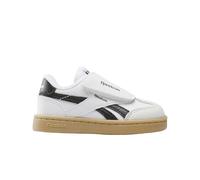 Reebok Smash Edge Girls' Upper Strap Stretch Sneaker, Berry / White Frosted, 18.5 cm