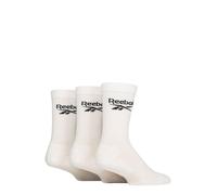 Reebok Socks Mens & Womens Core Ribbed Cushion Cotton Crew 3 Pair Sizes 2.5-12.5