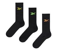 Reebok - Sports Essentials Crew Socks (3 Pack), Black, Size: 37-39