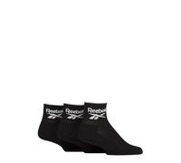 Reebok Sports Essentials Unisex Adult Ankle Socks (Pack of 3)