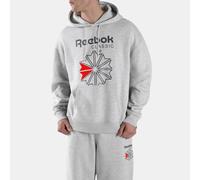 Reebok - Starcrest Relaxed Men's Hoodie, LIGHT GREY MARL, Size: 2XS
