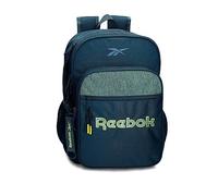Reebok Summerville School Backpack, Dual Compartment, Blue, 30 x 40 x 12 cm, Polyester, 14.4 L