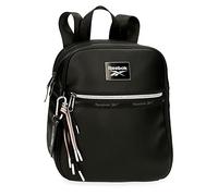 Reebok Tina Adjustable Backpack, Black, 24 x 28 x 10 cm, Faux Leather, 6.72 L