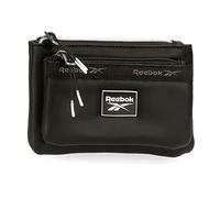 Reebok - Tina Dual-Compartment Pouch, Black, 17 x 9 x 2 cm, Faux Leather