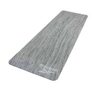 Reebok TPE Woodgrain Effect Yoga Mat in Light Grey Reebok Light Grey