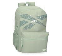 Reebok Trace Backpack for 15.6-Inch Laptop, Dual Compartment, Adaptable to Trolley, Green, 31 x 44 x 15 cm, 20.46 L, Polyester by Joumma Bags