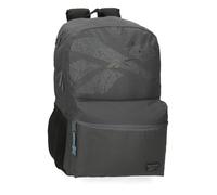 Reebok Trace Backpack for 15.6-Inch Laptop, Dual Compartment, Adaptable to Trolley, Grey, 31 x 44 x 15 cm, 20.46 L, Polyester by Joumma Bags