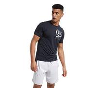 Reebok Ts Activchill Graphic Q3 Men's T-Shirt, Mens, T-Shirt, FU2906, Black, XS