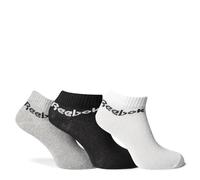 Reebok UNISEX Active Core 3 Pairs CREW SOCKS, white/black/medium grey heather, XL