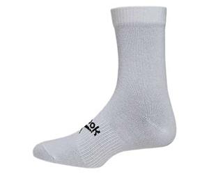 Reebok UNISEX Active Foundation CREW SOCKS, white, M