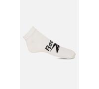 Reebok UNISEX Active Foundation NO SHOW SOCKS, white, M