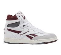 Reebok Unisex-Adult Bb4000 Ii Mid Sneaker, White/Maroon/Pure Grey, 10