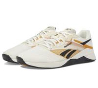Reebok Unisex-Adult Nano X4 Sneaker, Chalk/Black/Retro Gold, 11.5 Women/10 Men