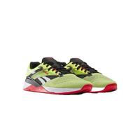 Reebok Unisex-Adult Nano X4 Sneaker, Hyper Green/Black/Vector Red, 11.5 Women/10 Men