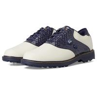 Reebok Unisex-Adult Og Pump Golf Sneaker, Navy/Chalk/Yellow, 12.5 Women/11 Men