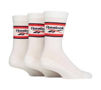 Reebok Unisex Adult Striped Crew Socks (Pack of 3)